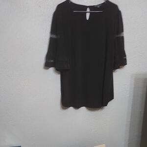 Adrianna Papell Black Blouse
